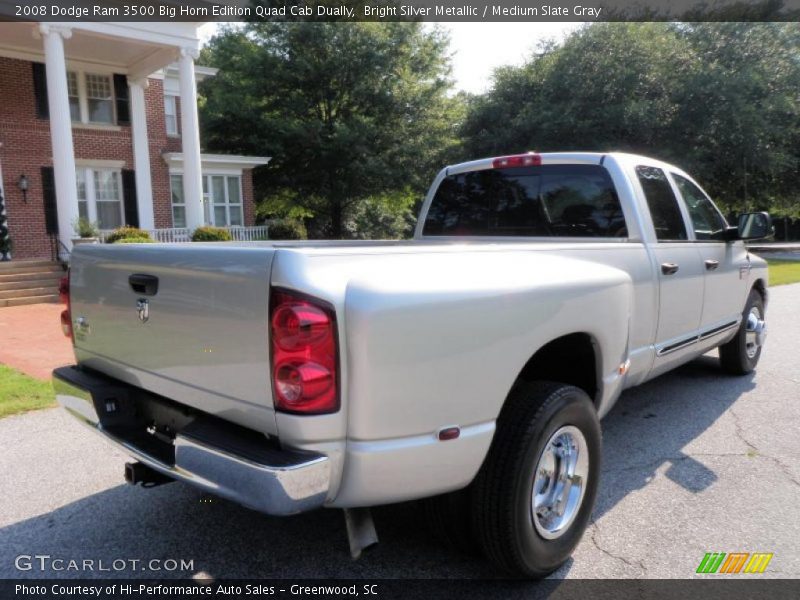 Bright Silver Metallic / Medium Slate Gray 2008 Dodge Ram 3500 Big Horn Edition Quad Cab Dually