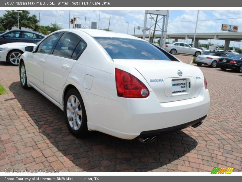 Winter Frost Pearl / Cafe Latte 2007 Nissan Maxima 3.5 SL
