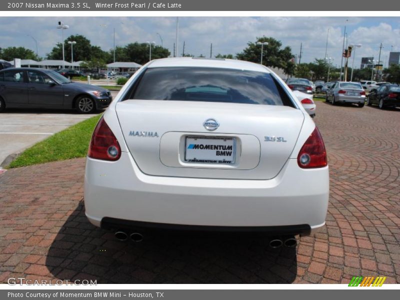 Winter Frost Pearl / Cafe Latte 2007 Nissan Maxima 3.5 SL