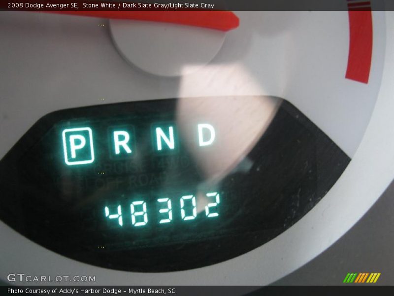 Stone White / Dark Slate Gray/Light Slate Gray 2008 Dodge Avenger SE