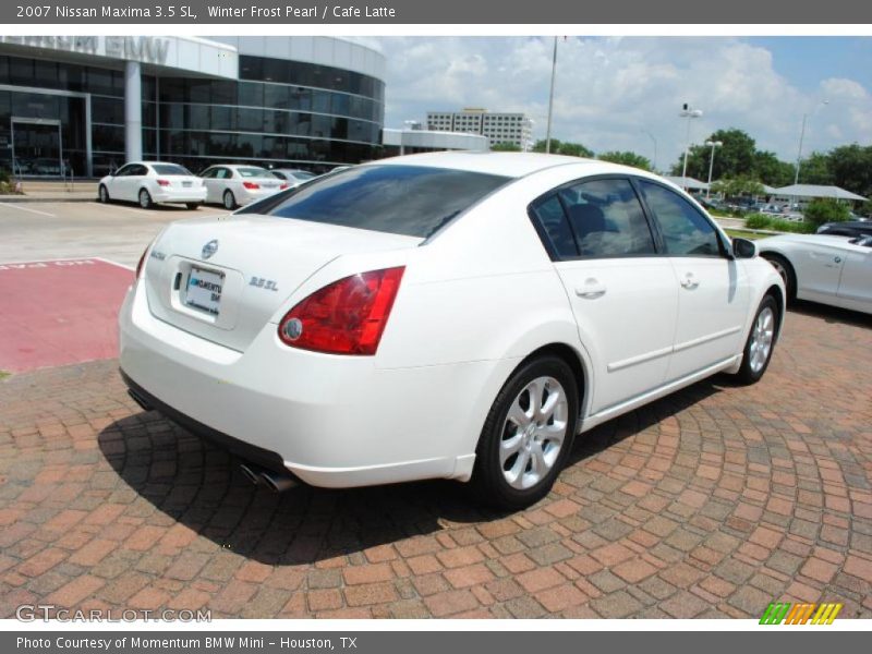 Winter Frost Pearl / Cafe Latte 2007 Nissan Maxima 3.5 SL