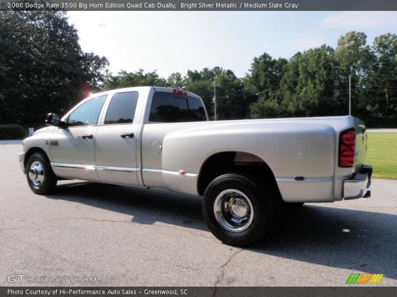 Bright Silver Metallic / Medium Slate Gray 2008 Dodge Ram 3500 Big Horn Edition Quad Cab Dually