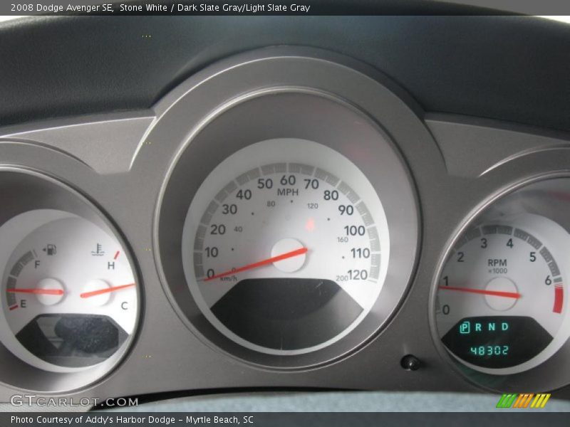 Stone White / Dark Slate Gray/Light Slate Gray 2008 Dodge Avenger SE