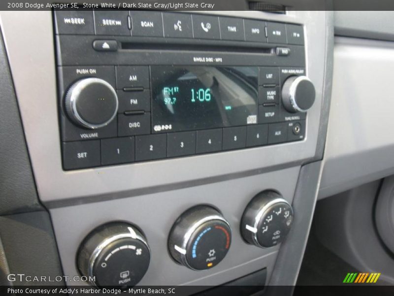 Stone White / Dark Slate Gray/Light Slate Gray 2008 Dodge Avenger SE