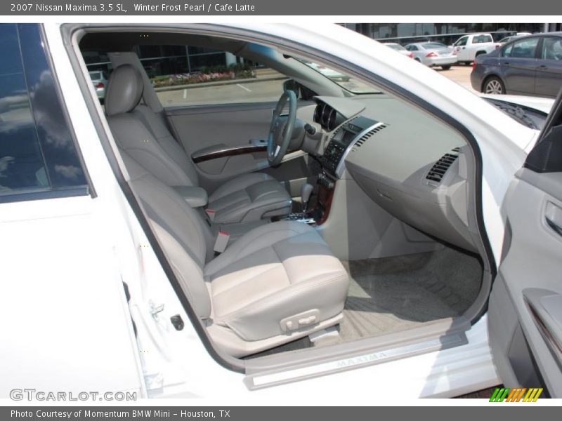 Winter Frost Pearl / Cafe Latte 2007 Nissan Maxima 3.5 SL