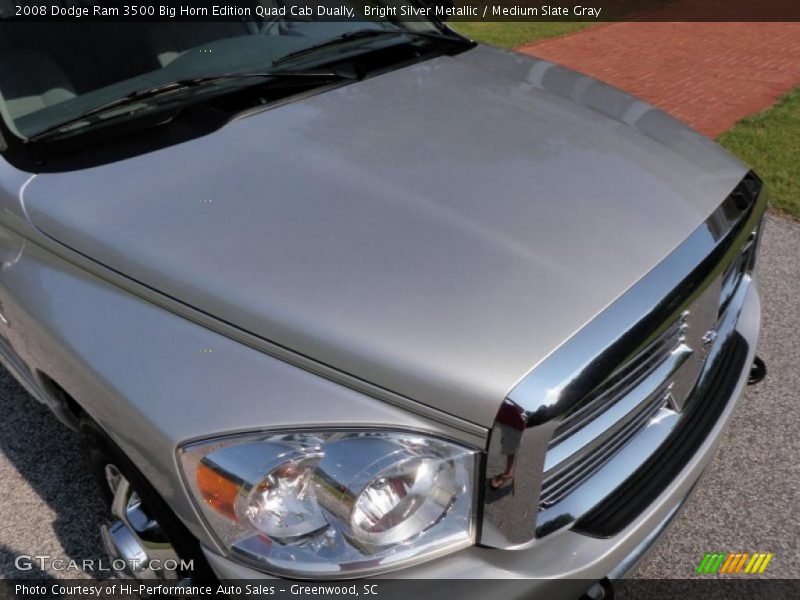 Bright Silver Metallic / Medium Slate Gray 2008 Dodge Ram 3500 Big Horn Edition Quad Cab Dually