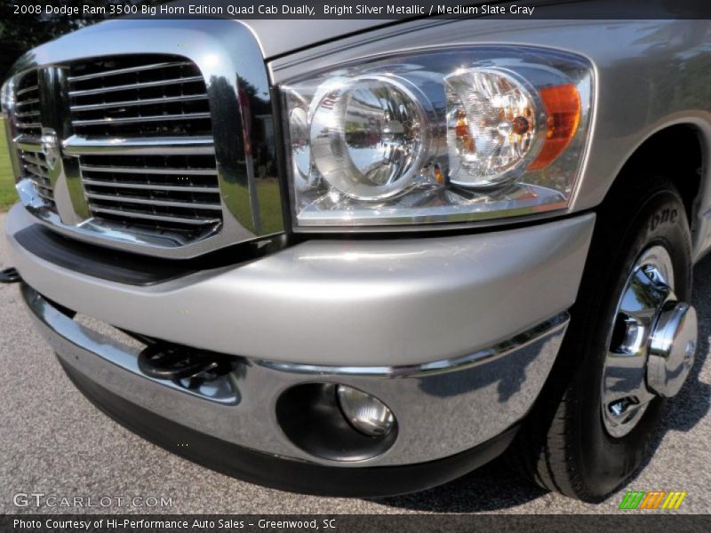 Bright Silver Metallic / Medium Slate Gray 2008 Dodge Ram 3500 Big Horn Edition Quad Cab Dually