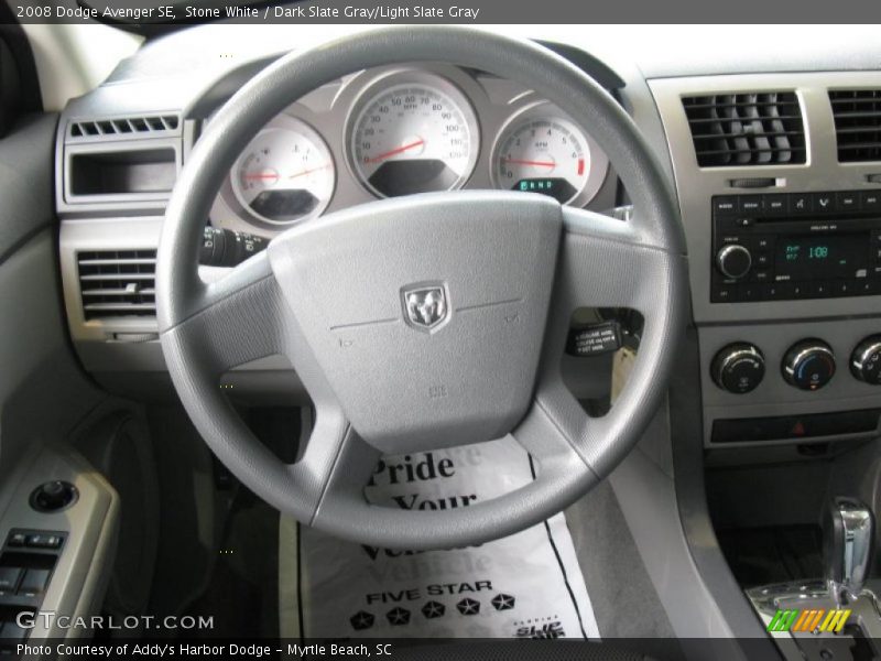 Stone White / Dark Slate Gray/Light Slate Gray 2008 Dodge Avenger SE