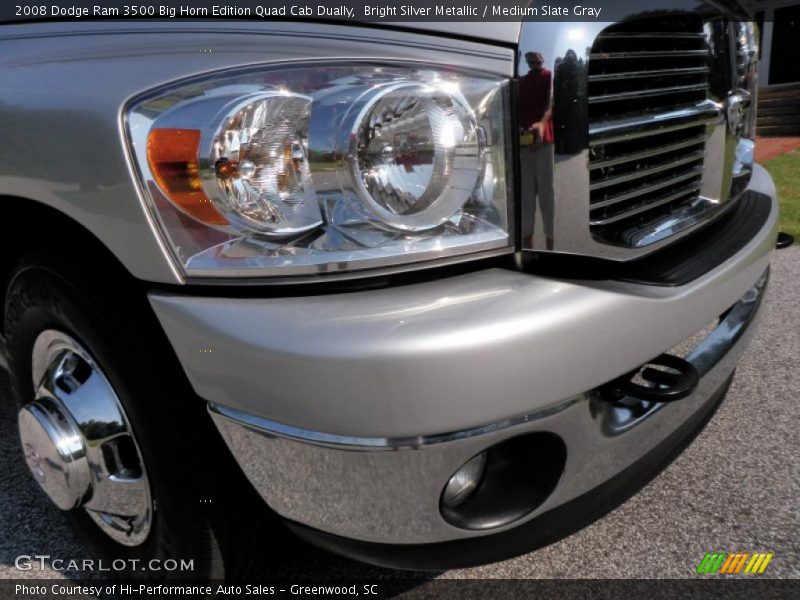 Bright Silver Metallic / Medium Slate Gray 2008 Dodge Ram 3500 Big Horn Edition Quad Cab Dually