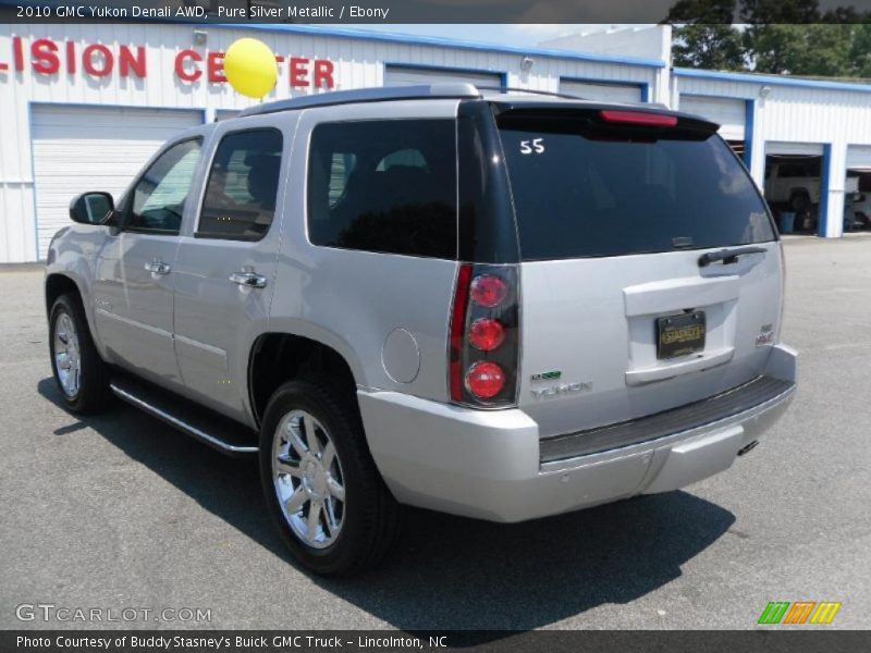 Pure Silver Metallic / Ebony 2010 GMC Yukon Denali AWD