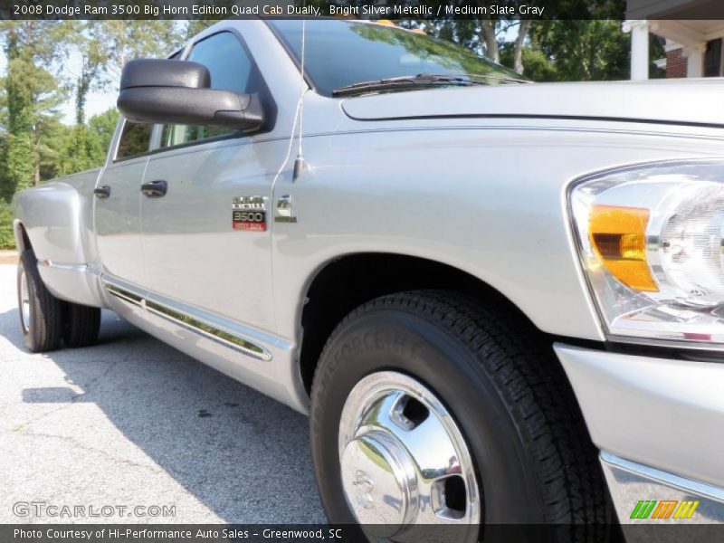 Bright Silver Metallic / Medium Slate Gray 2008 Dodge Ram 3500 Big Horn Edition Quad Cab Dually