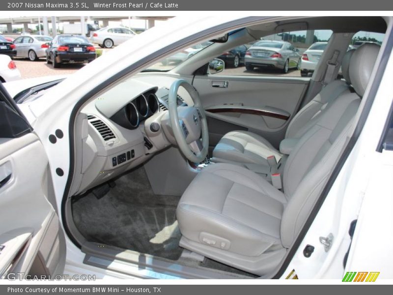 Winter Frost Pearl / Cafe Latte 2007 Nissan Maxima 3.5 SL
