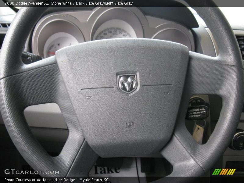 Stone White / Dark Slate Gray/Light Slate Gray 2008 Dodge Avenger SE