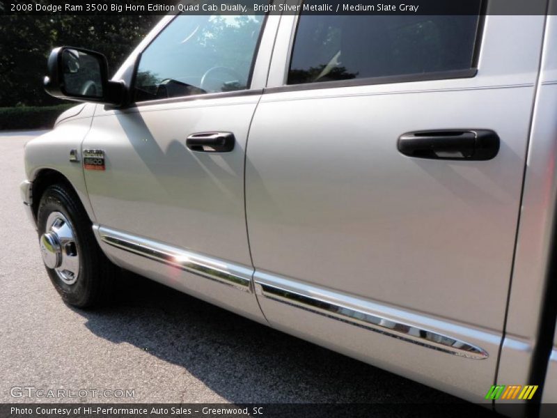 Bright Silver Metallic / Medium Slate Gray 2008 Dodge Ram 3500 Big Horn Edition Quad Cab Dually