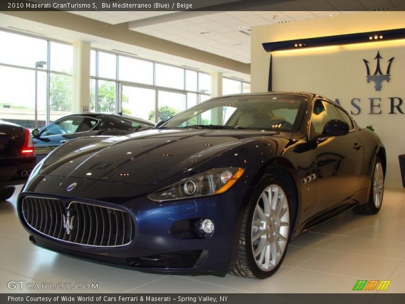 Blu Mediterraneo (Blue) / Beige 2010 Maserati GranTurismo S
