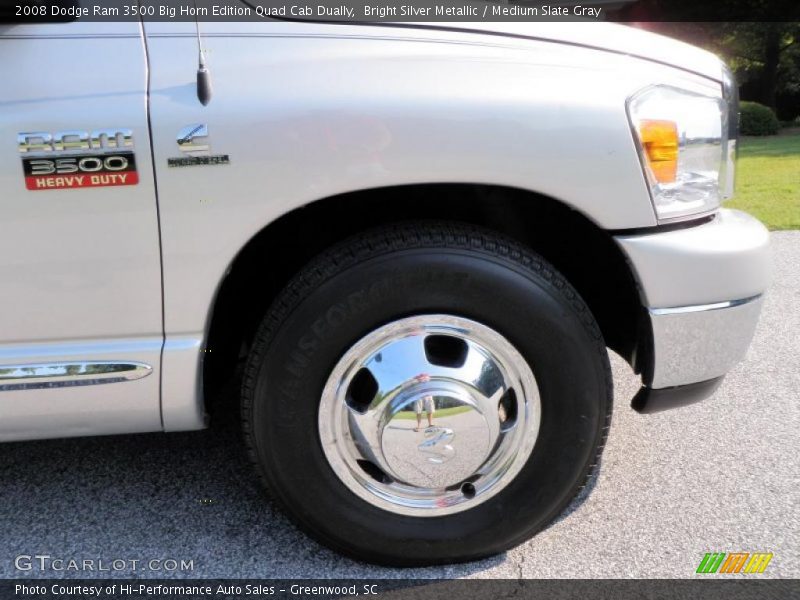 Bright Silver Metallic / Medium Slate Gray 2008 Dodge Ram 3500 Big Horn Edition Quad Cab Dually