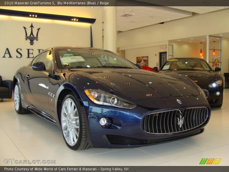 Blu Mediterraneo (Blue) / Beige 2010 Maserati GranTurismo S