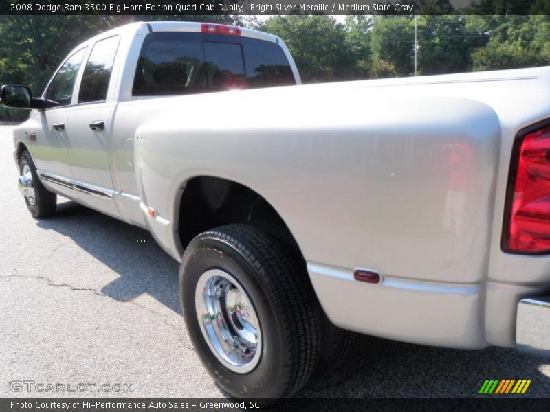 Bright Silver Metallic / Medium Slate Gray 2008 Dodge Ram 3500 Big Horn Edition Quad Cab Dually