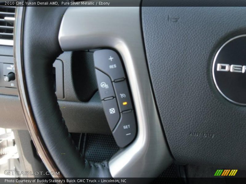 Pure Silver Metallic / Ebony 2010 GMC Yukon Denali AWD