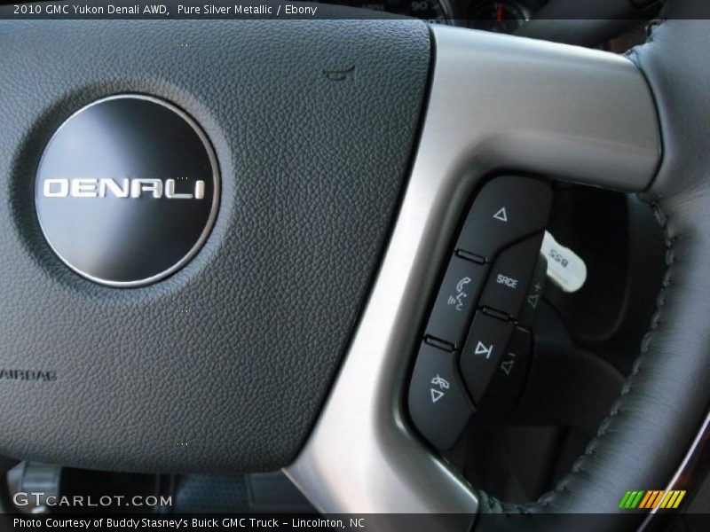 Pure Silver Metallic / Ebony 2010 GMC Yukon Denali AWD