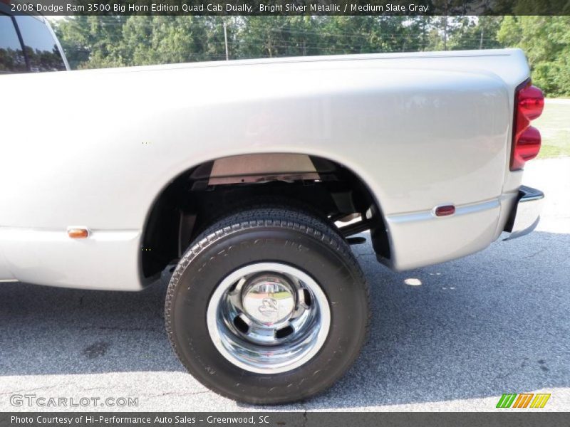 Bright Silver Metallic / Medium Slate Gray 2008 Dodge Ram 3500 Big Horn Edition Quad Cab Dually