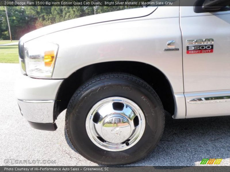 Bright Silver Metallic / Medium Slate Gray 2008 Dodge Ram 3500 Big Horn Edition Quad Cab Dually