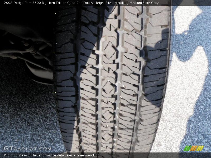 Bright Silver Metallic / Medium Slate Gray 2008 Dodge Ram 3500 Big Horn Edition Quad Cab Dually