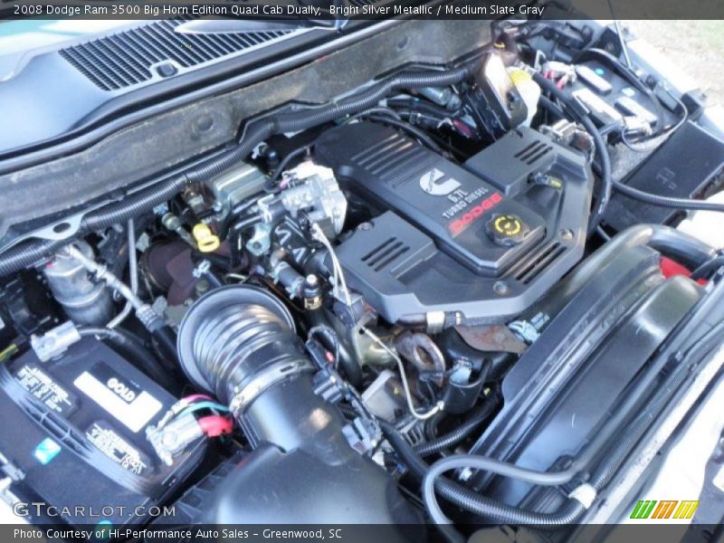 Bright Silver Metallic / Medium Slate Gray 2008 Dodge Ram 3500 Big Horn Edition Quad Cab Dually