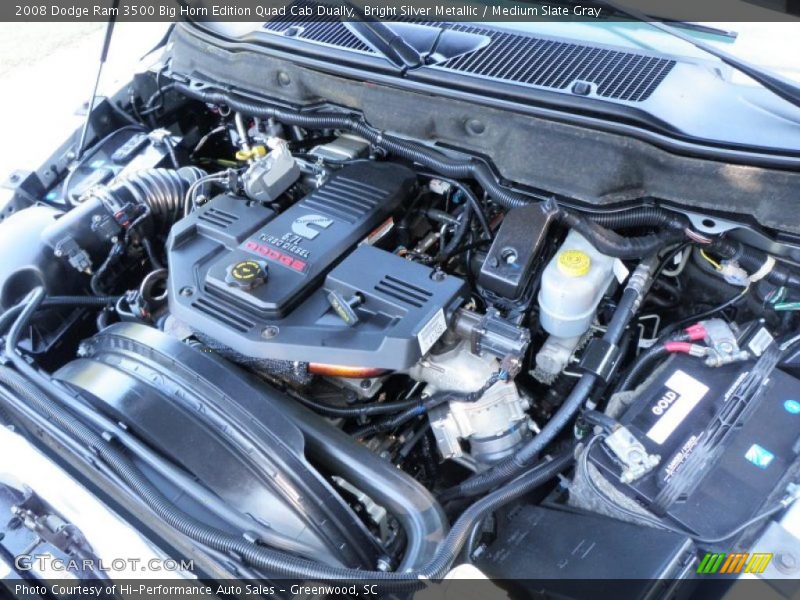 Bright Silver Metallic / Medium Slate Gray 2008 Dodge Ram 3500 Big Horn Edition Quad Cab Dually
