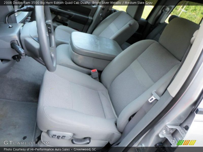 Bright Silver Metallic / Medium Slate Gray 2008 Dodge Ram 3500 Big Horn Edition Quad Cab Dually