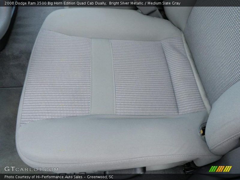 Bright Silver Metallic / Medium Slate Gray 2008 Dodge Ram 3500 Big Horn Edition Quad Cab Dually