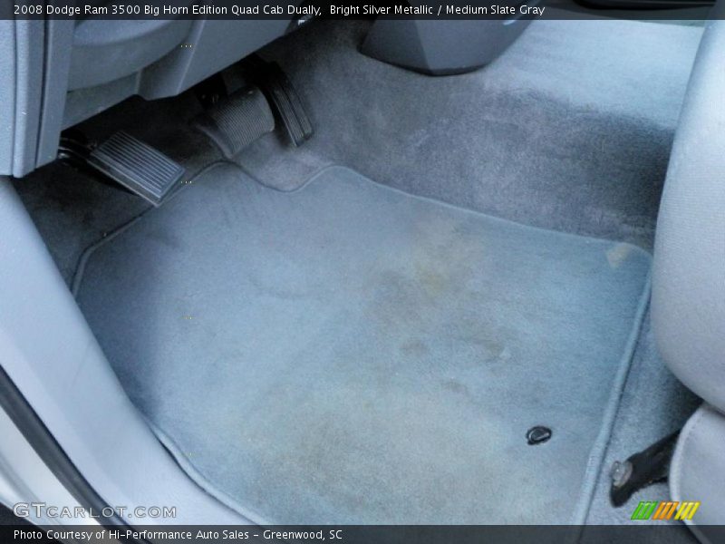 Bright Silver Metallic / Medium Slate Gray 2008 Dodge Ram 3500 Big Horn Edition Quad Cab Dually