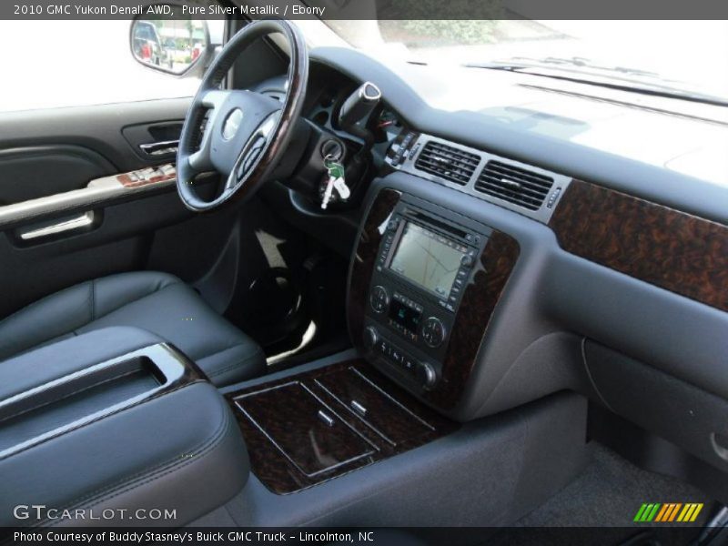 Pure Silver Metallic / Ebony 2010 GMC Yukon Denali AWD
