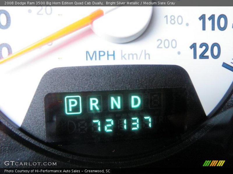 Bright Silver Metallic / Medium Slate Gray 2008 Dodge Ram 3500 Big Horn Edition Quad Cab Dually