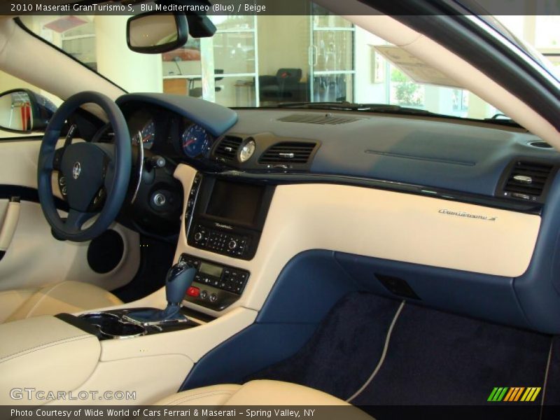Blu Mediterraneo (Blue) / Beige 2010 Maserati GranTurismo S