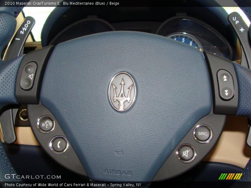 Blu Mediterraneo (Blue) / Beige 2010 Maserati GranTurismo S