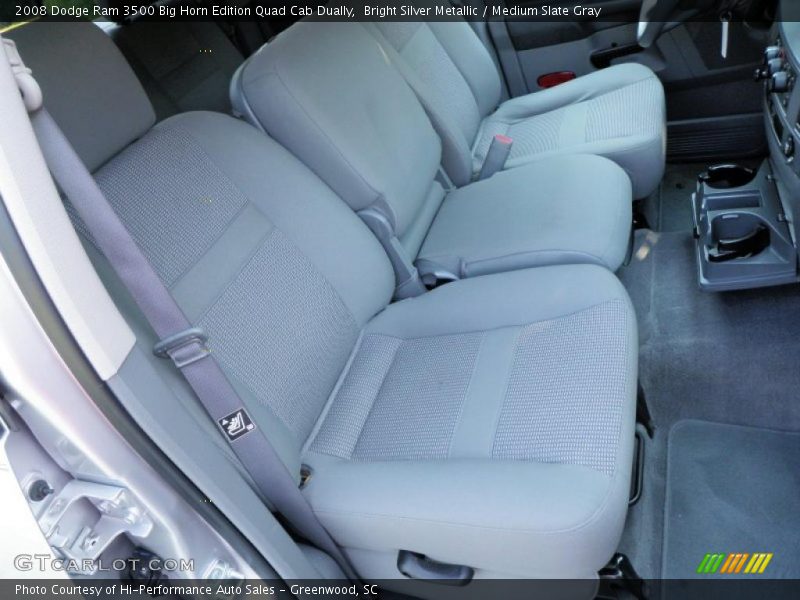 Bright Silver Metallic / Medium Slate Gray 2008 Dodge Ram 3500 Big Horn Edition Quad Cab Dually