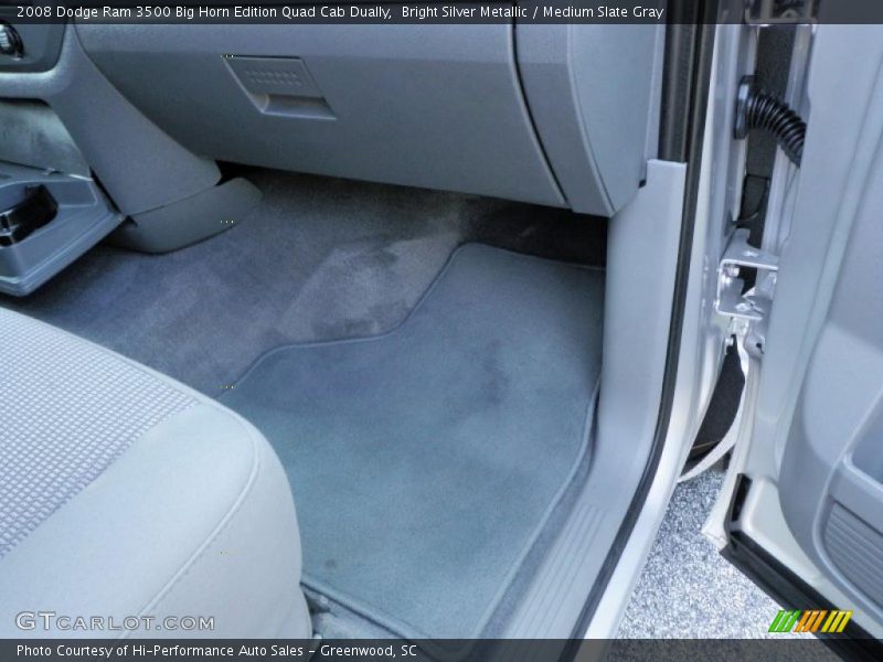 Bright Silver Metallic / Medium Slate Gray 2008 Dodge Ram 3500 Big Horn Edition Quad Cab Dually