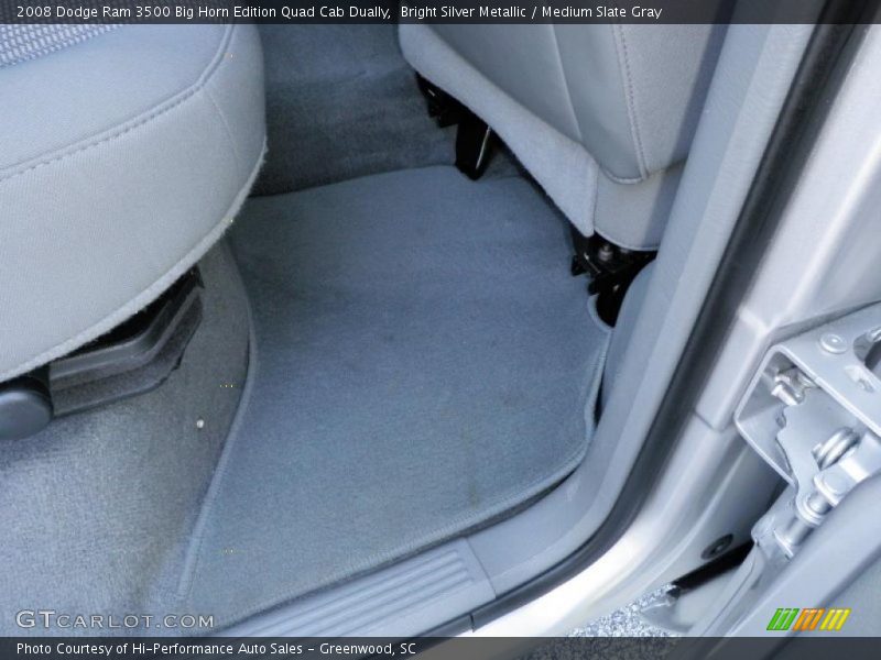 Bright Silver Metallic / Medium Slate Gray 2008 Dodge Ram 3500 Big Horn Edition Quad Cab Dually