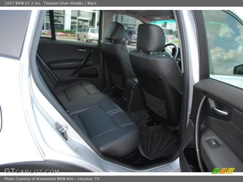 Titanium Silver Metallic / Black 2007 BMW X3 3.0si