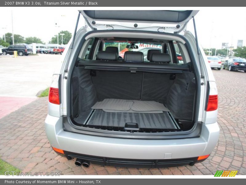 Titanium Silver Metallic / Black 2007 BMW X3 3.0si