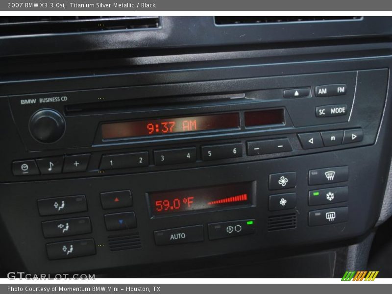 Titanium Silver Metallic / Black 2007 BMW X3 3.0si