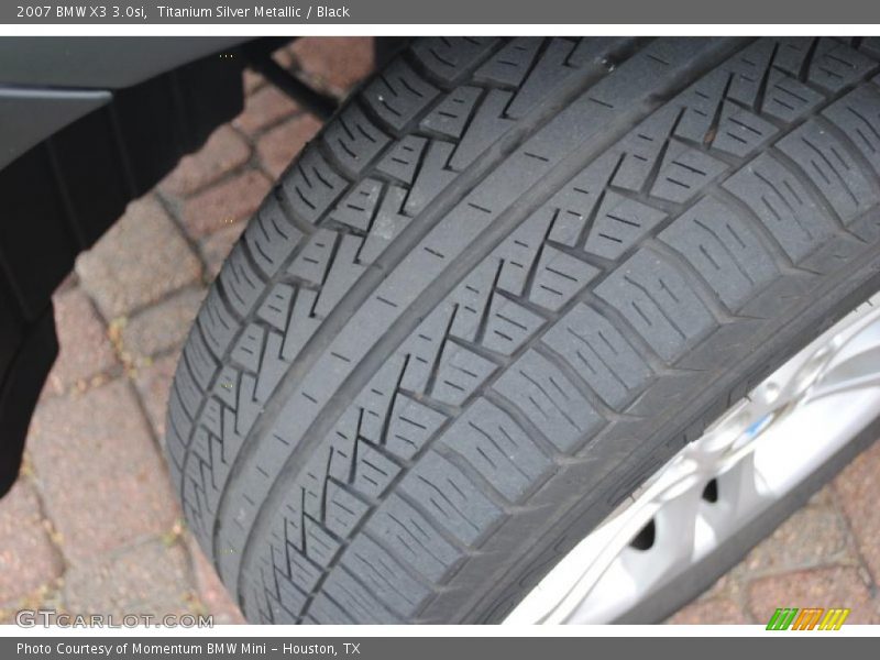 Titanium Silver Metallic / Black 2007 BMW X3 3.0si