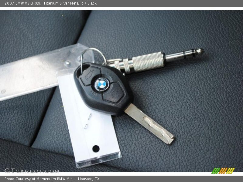 Titanium Silver Metallic / Black 2007 BMW X3 3.0si