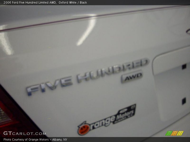 Oxford White / Black 2006 Ford Five Hundred Limited AWD