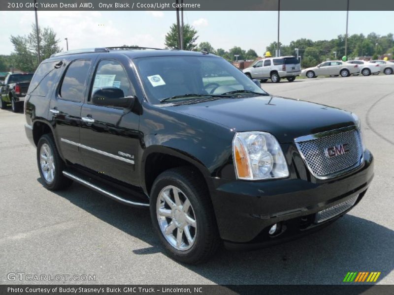 Onyx Black / Cocoa/Light Cashmere 2010 GMC Yukon Denali AWD