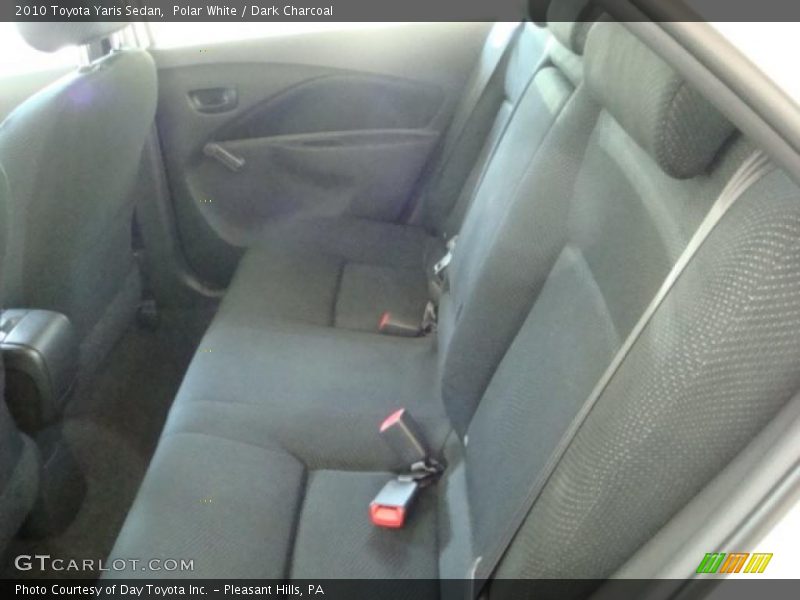 Polar White / Dark Charcoal 2010 Toyota Yaris Sedan