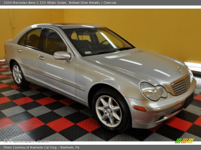 Brilliant Silver Metallic / Charcoal 2004 Mercedes-Benz C 320 4Matic Sedan