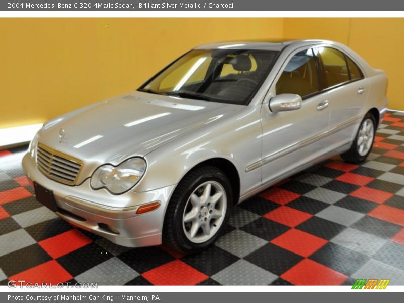 Brilliant Silver Metallic / Charcoal 2004 Mercedes-Benz C 320 4Matic Sedan