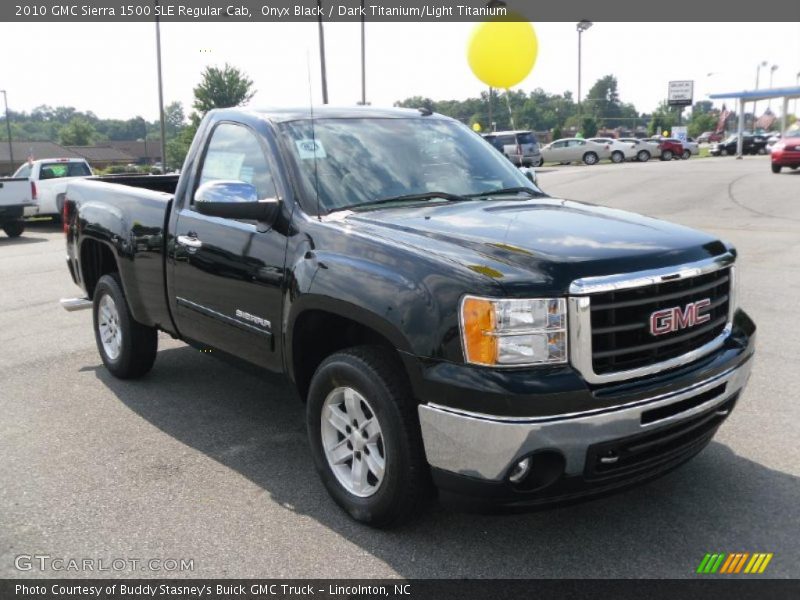 Onyx Black / Dark Titanium/Light Titanium 2010 GMC Sierra 1500 SLE Regular Cab